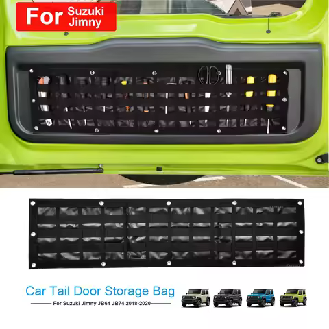 Organizador Coche For Suzuki Jimny Accessories Car Tailgate Organizer Storage Bag Tail Door Storage 
