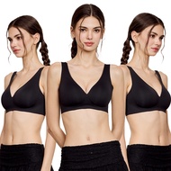 Wacoal ชุดชั้นเนียน บราไร้โครง Smart Size ฟองน้ำบาง เซท 3 ชิ้น รุ่น WB3Y34/WB3334 คละสี