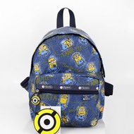 日本 LeSportsac X Minions 迷你兵團 淺牛仔藍色帆布 童裝 背囊