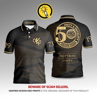 New FashionAkp Frat Shirt Polo Akrho 50th Anniversary Polo Shirt V2 Full Sublimation New Desgin Cott