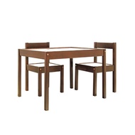 โต๊ะเขียนหนังสือเด็ก ชุดโต๊ะเด็ก 1 ตัว + เก้าอี้เด็ก 2 ตัว (Kids Table Set – Kids Writing Table with