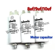 WSS Falanke 8uF/9uF/10uF AC450V 50/60Hz M8 Thread Washing Motor Capacitor