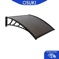 OSUKI Sunshield Awning Cover Polycarbonate - Dark Brown (100 x 60cm)