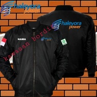 Terbaru jaket haleyora power bomber haleyora power jaket bomber haleyora power full bordir..