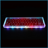 UTAKEE Clear Mini Keyboard GH60 Plastic for Case for 60% Mechanical Gaming Keyboard Com