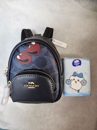 Coach cherry 🍒 backpack style key chain card holder coins bag 迷你背包型匙扣 散紙包