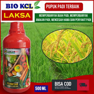 (PELEBAT Padi) Pupuk KCL Cair LAKSA Obat Penambah Bobot Padi Panen Lebih Banyak - Pupuk KCL Cair Pel