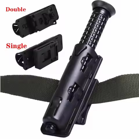 360 Degree Rotation Retractable Baton Case Holster Universal Tactical Baton Holder Self Defense EDC 