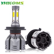 YHKOMS H7 H11 H1 H3 9005 9006 COB Car LED Headlight Bulbs H4 Hi-Lo Beam 3000K 4300K 6500K 8000K 880 
