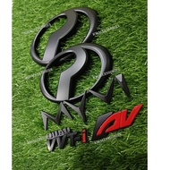 🤩Free Gift🤩 Myvi 2008-2023 Mg3 Gen3 FL AV Emblem Myvi/Bezza/Axia/Alza/Aruz Matte Black Accessories