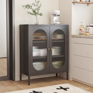 Ruang Tamu yang Dilekapkan di Dinding Seni Besi Sideboard Kabinet Penyimpanan Kabinet Wain Kabinet D