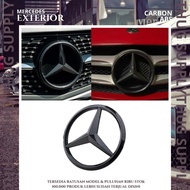 CARBON GRILL LOGO COVER MERCEDES BENZ AMG MERCY EMBLEM BADGE CARBON FIBER KEVLAR PANEL TRIM SPION CO