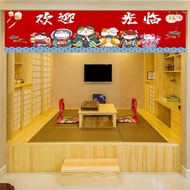 Banner Japanese Style Block Door Head Non-Horizontal Curtain Short Dining Small Decorative Door Curt