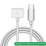AUFU 2M PD140W Type-C to Magsafe 3 4 for Laptop Fast Charge Magnetic Type-c Cable For MacBook Air M2