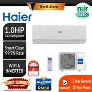 [NUR] (New) Haier Smart WIFI R32 INVERTER Air Conditioner (1.0HP/1.5HP/2.0HP) | HSU-10VRA22 HSU-13VR