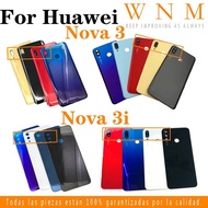 Back Battery Cover Housing For Huawei Nova3 Nova3I / Nova 3 3i with LOGO Battery glass Back Cover Re