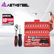 Multifunction 46pcs Portable Tool Box Car Motorcycle Repair Set Hand Tools Home Service DIY Kit