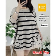 Jumbo Cream Knit Handi Top