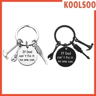 [Koolsoo] FatherS Day Gifts Keychain from Children for Daddy Him Wedding