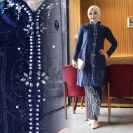 Setelan kebaya wisuda modern hijab remaja style modis Tile payet high quality terbaru / Kebaya encim