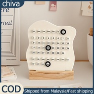 2026 Calendar Desk Aesthetic Wooden DIY Montessori Calendar Adjustable Date Office Home Decoration K