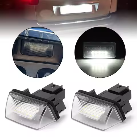 18 LED Number License Plate Lights E8 6340.A3 For Citroen C3 C4 Picasso C5 BERLINGO XSARA Peugeot 20