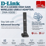 D-LINK DWA-X3030 (Wi-Fi 6 AX3000 High Gain Wireless USB3.0 Adapter)