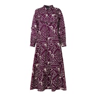 ZANZEA | 2025 Autumn Fashion Printed Dress ZANZEA Muslim Abaya Robe Femme Women Bohemain Long Sleeve
