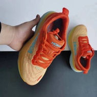 New Ready stock H&K ONE ONE Bondi 8 Shock Absorption Running Shoes Orange Red PIY9