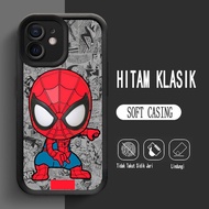 Y-1 Spider-Man Silicone Casing for iphone 11 12 Mini 6 6s Pro Max Plus Case