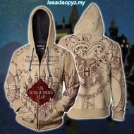 Harry Zipper Hoodie 3D Print Coat fashion Jacket