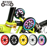MUQZI Ceramics Bearing Easywheel For Brompton Folding Bike Upgraded Widened Design Aluminum Alloy Easy Wheel