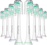 Replacement Toothbrush Heads for Philips Sonicare C2 Replacement Heads,Compatible with Phillips Sonicare Replacement Brush Head C1,HX6250, Electric Toothbrush Heads for Sonic Care Brush Handle,8 Pcs