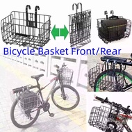 Foldable Metal Wire Basket for Bike Front Bag Rear Hanging Bike Basket carrier