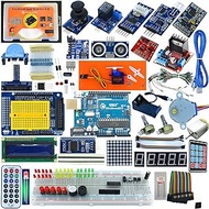 ePalZoneXP Professional Uno R3 Starter Kit Compatible with Arduino IDE, 50 Lessons, Detailed Explanation