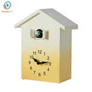[Dovewill] Cuckoo Wall Bird House Clock Hourly Chime Bird House Bird House Clock Green