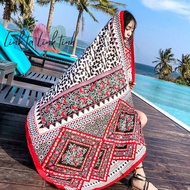 Red Boho bohemian scarf - HIGH QUALITY bohemian scarf