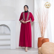 Jubah muslimah gamis dress/ Tunik Blouse kekini/ Paula  1  |  Terkini Mewah |  Elegant Pakaian muslim wanita/ By AM