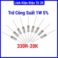Power resistor 1W 5% resistor value 330R to