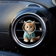 [RE] Car Outlet Vent Perfume Clips 2D Cat Air Freshener Diffuser Conditioning Aromatherapy Perfume C