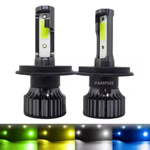 72W 16000LM Car Headlight H7 H4 H1 LED H8 H9 H11 12000K 6000K 6500K lemon green Auto fog Light H3 90