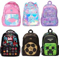 [READY STOCK] [ORIGINAL]  Smiggle  schoolbag BOY AND GIRL Backpack  Purple Flower Unicorn  satchel 6-12years old Lunch insulation bag