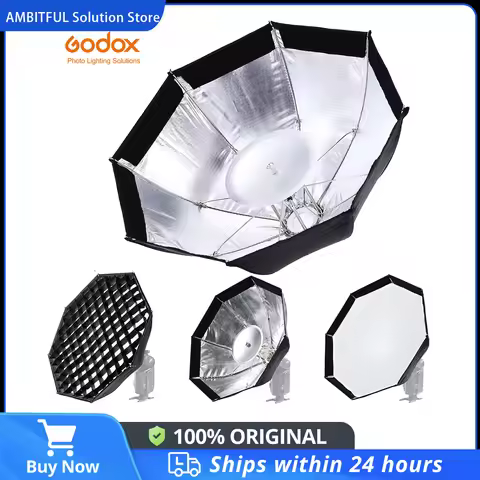 Godox AD-S7 Multifunctional Soft Box Octagonal Honeycomb Grid Umbrella Softbox for WITSTRO Flash Spe
