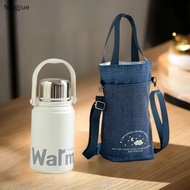 fengjue Portable Water Bottle Bag Adjustable Shoulder Strap With Mobile Phone Bag Milk Tea Tote Bag 