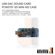 USB DAC sound card PCM2707 I2S Mini for PC, Tablet, Laptop, Smart Phone (Support iOS, Windows, Android) ของใหม่ไม่มีกล่องใส่มีการรับประกัน