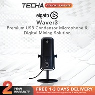 [FAST SHIP] Elgato Wave:3 | Premium USB Condensor Microphone & Digital Mixing Solution