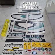 Sriker Alat Berat Excavator Kobelco Sk 200-8 Sticker Kobelco SK 200-8