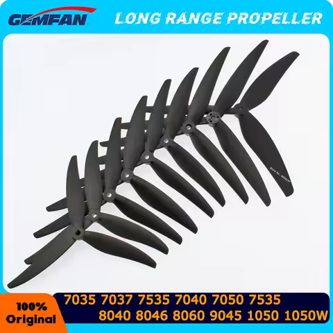 Gemfan 7035 7037 7535 7040 7050 7535 8040 8046 8060 9045 1050 1050W 3-Blade PC/ Carbon Nylon Propell