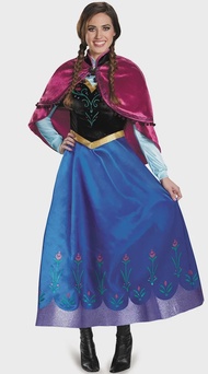 Halloween Costume Adult Female Anna Princess Cosplay Costume Frozen Snow White Costume Dress