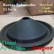 Kertas 15 Inch Subwoofer 15 In Inci Sub Woofer Conus Daun Speaker Spon